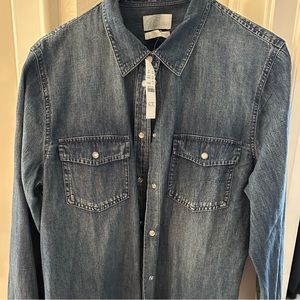 NWT JCREW denim shirt sz 14
